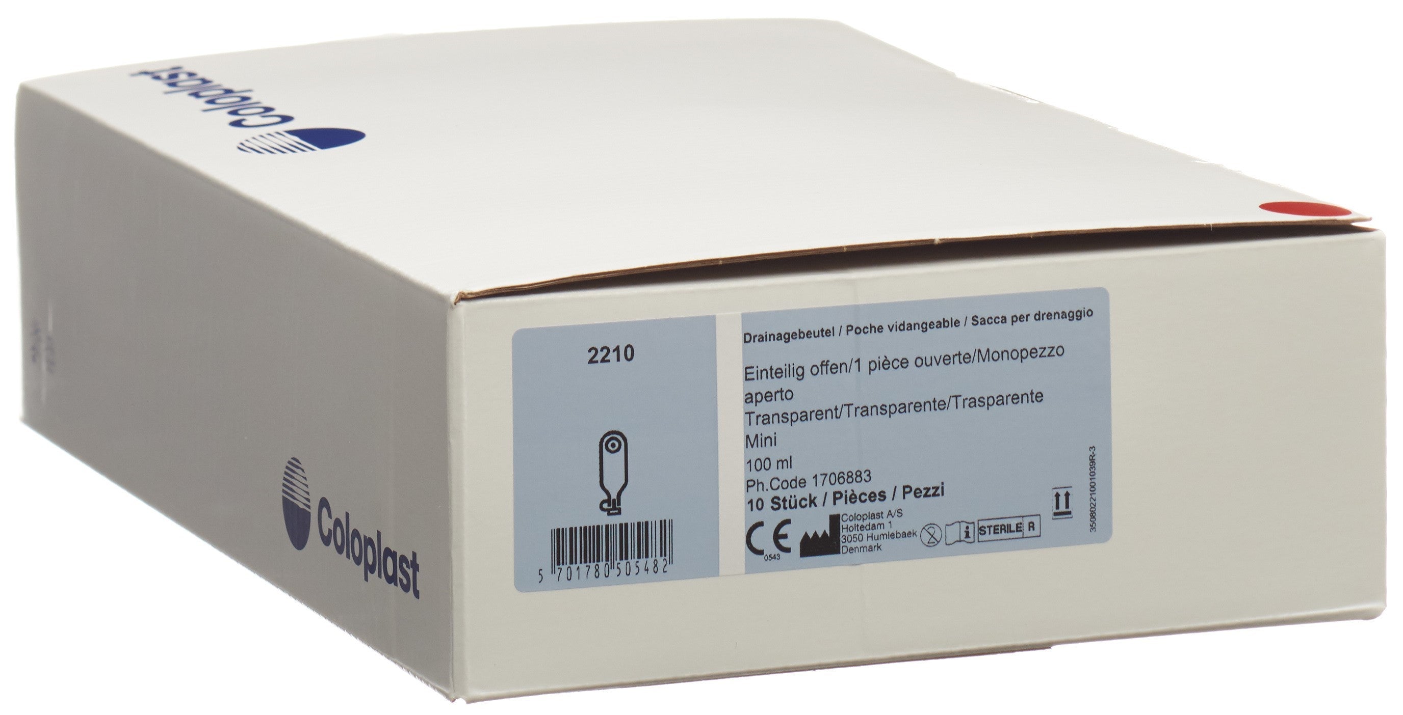 Coloplast Drainage 5-38mm 100ml Vidable Stérile | Lot 10