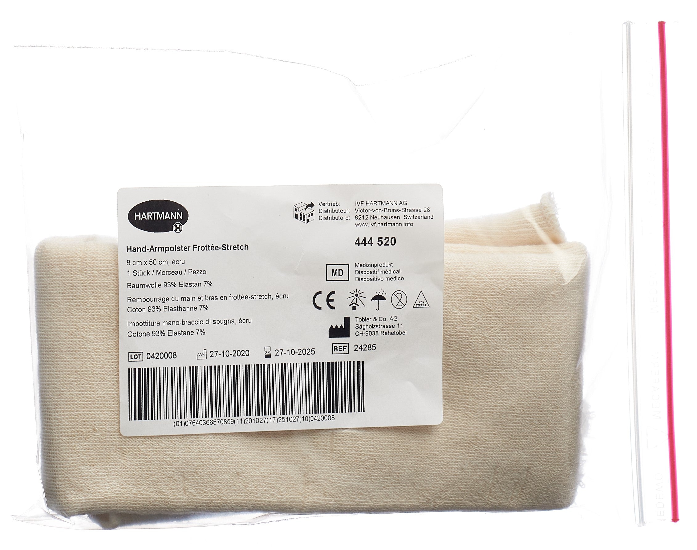 TOBLER Bandage Élastique Rembourré 8 cm x 50 cm | Confort &amp; Soutien