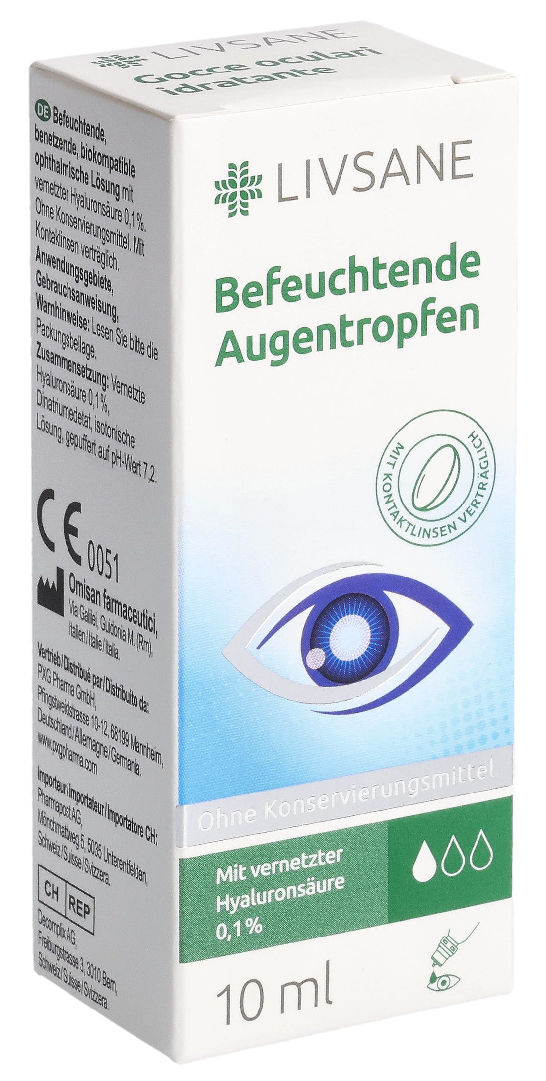 LIVSANE Gouttes Oculaires Hydratantes Soulagement Sécheresse | 10 ml