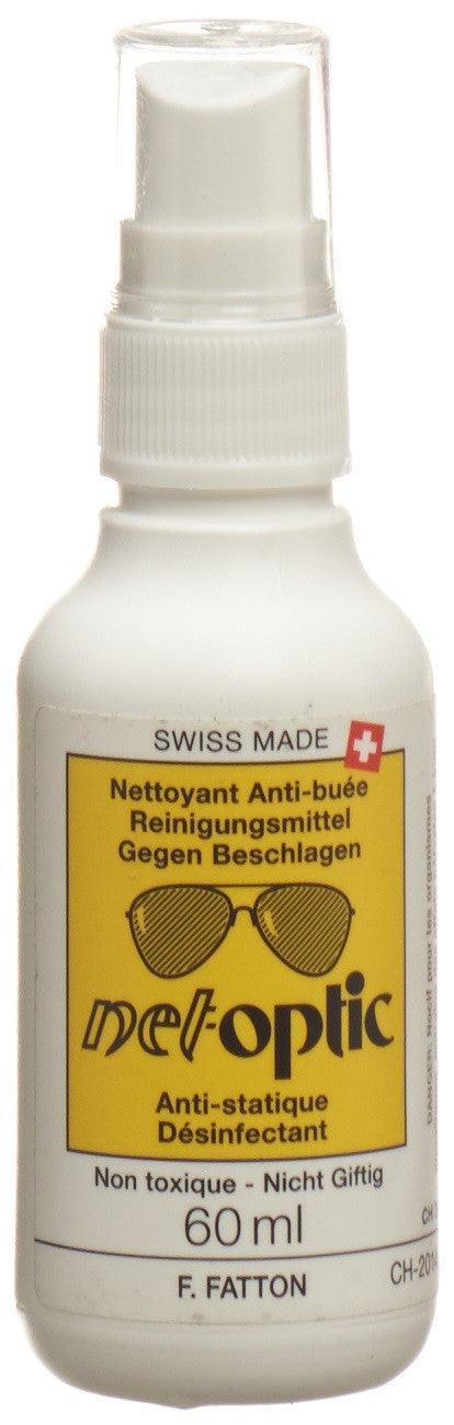 NET-OPTIC Nettoyant Anti-Buée Lunettes | Spray 60 ml