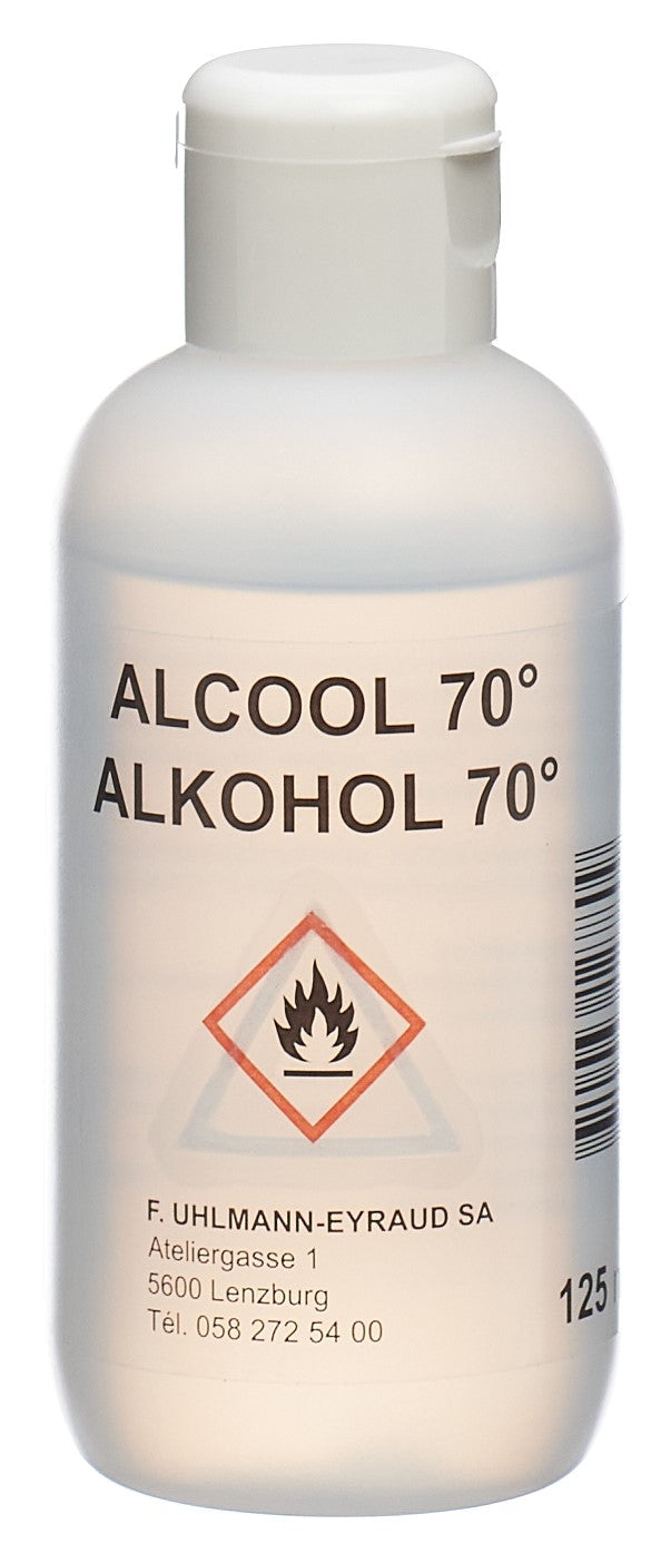UHLMANN EYRAUD Alcool 70% Désinfectant | Flacon 125 ml