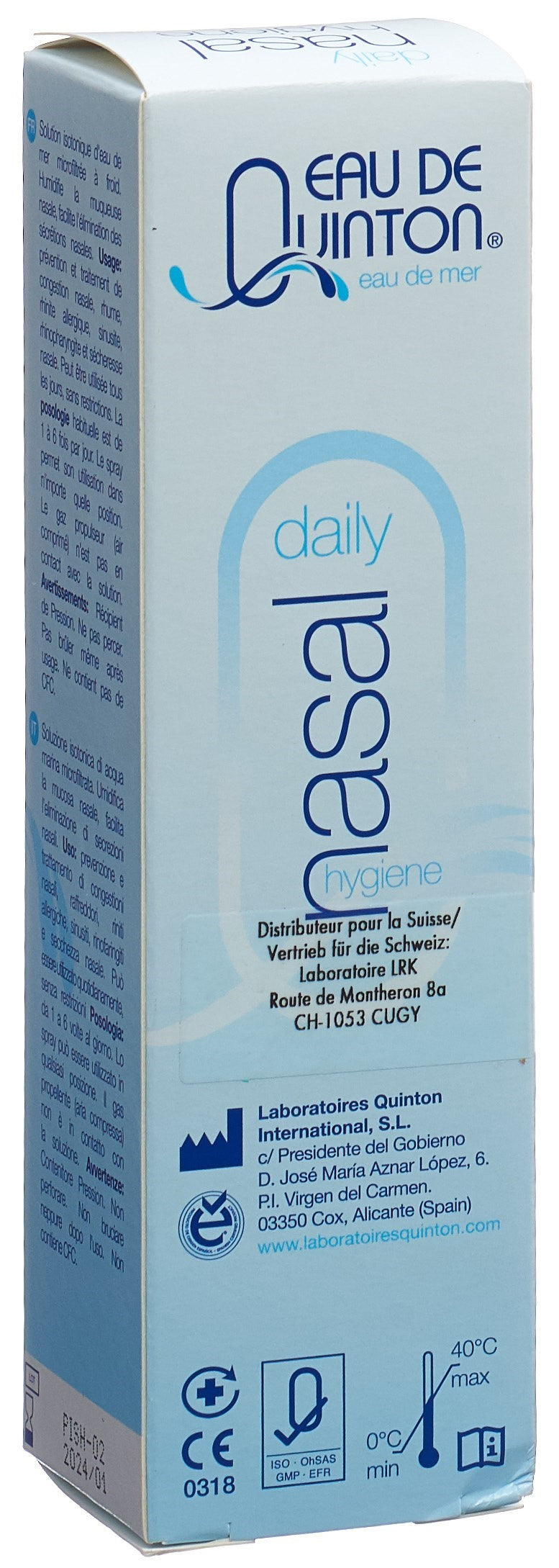 Quinton Isotonic Spray Nasal 9g/l Hydratant Purifiant | 100 ml
