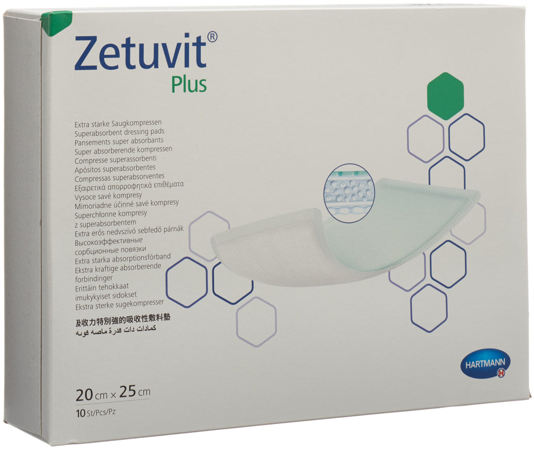 ZETUVIT Plus compresse absorbante 20x25cm 10 pce