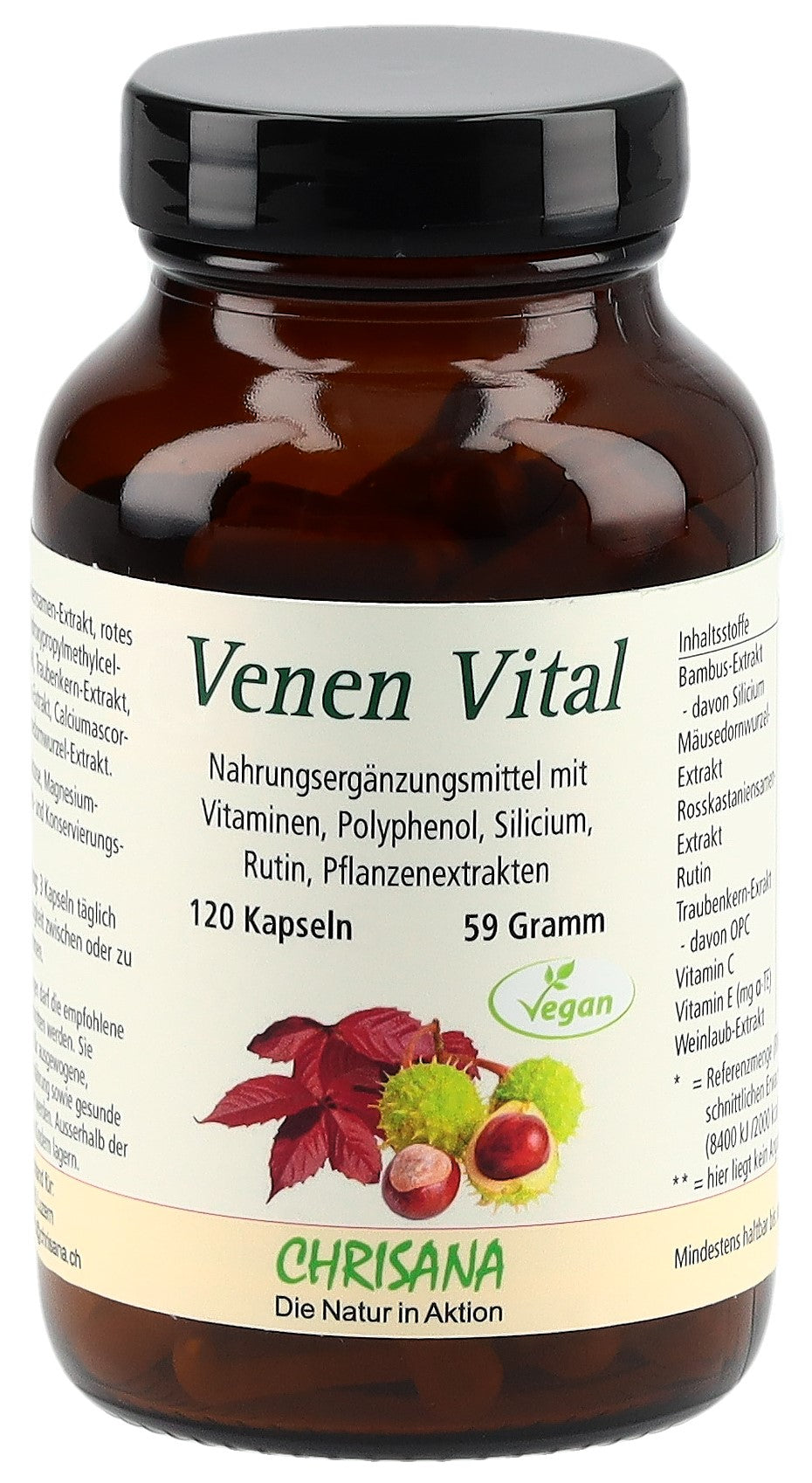 CHRISANA Veines Vitales 120 Capsules - Circulation Sanguine | Complément Alimentaire