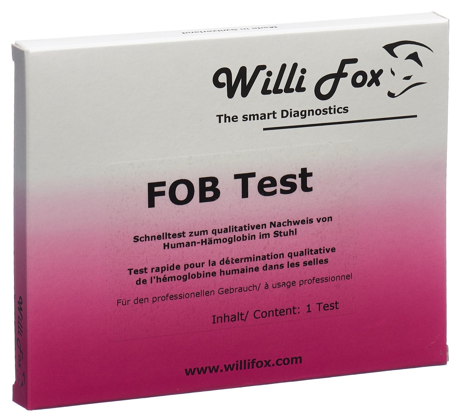 WILLI FOX test FOB (sang occul dans selles)