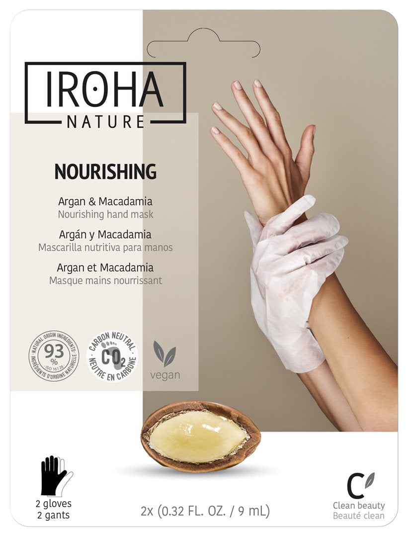 IROHA Nature Masque Mains &amp; Pieds Nourrissant | 2 x 9 ml