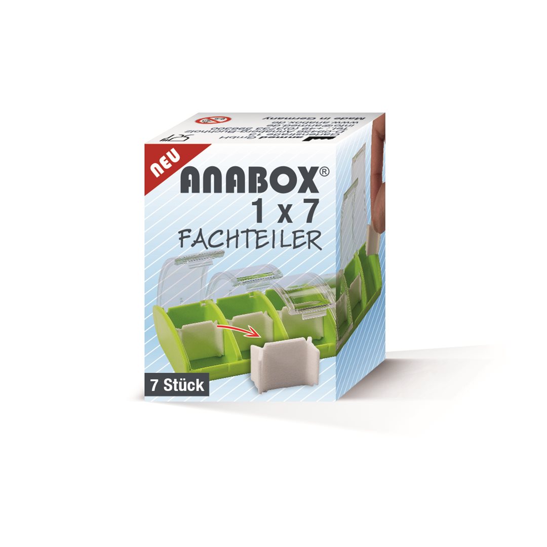 ANABOX Plus Boîte à Pilules 7 Jours Séparateur | Organiseur Quotidien