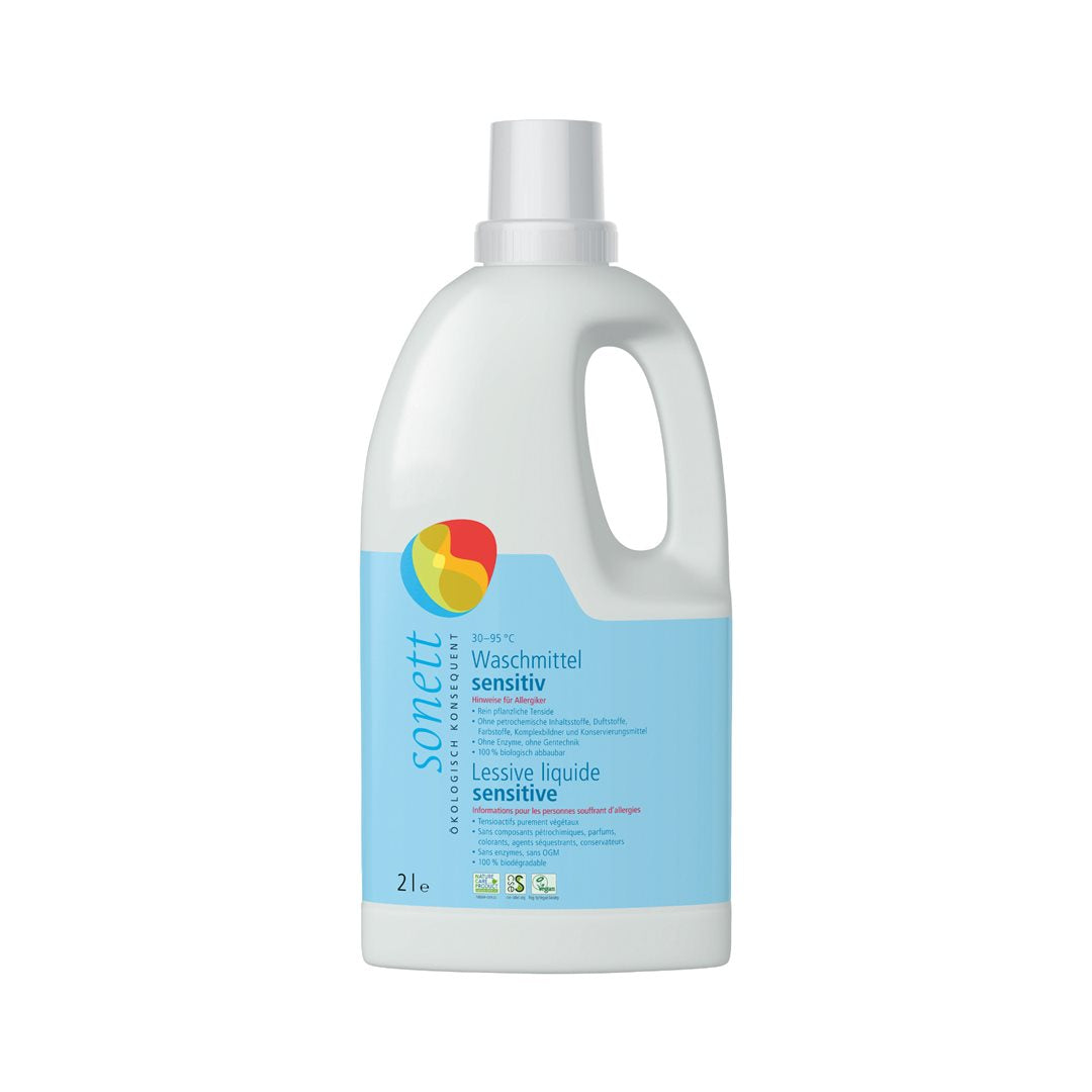 SONETT Lessive Liquide Neutre 2L - Efficacité 30-95°C | Douceur &amp; Pureté