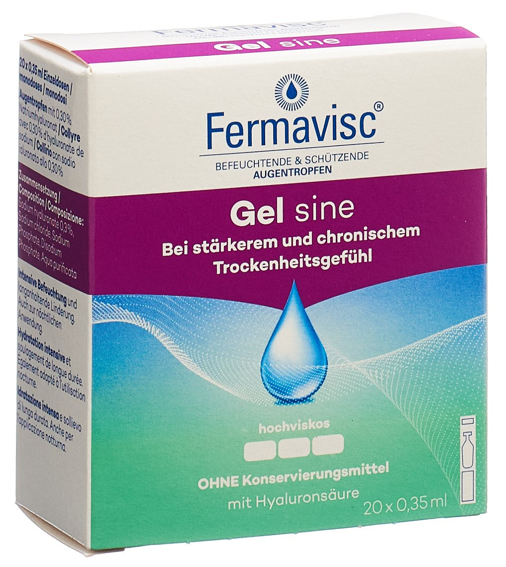 FERMAVISC Gel Ophtalmique Hydratant | 20 Monodoses 0.35 ml