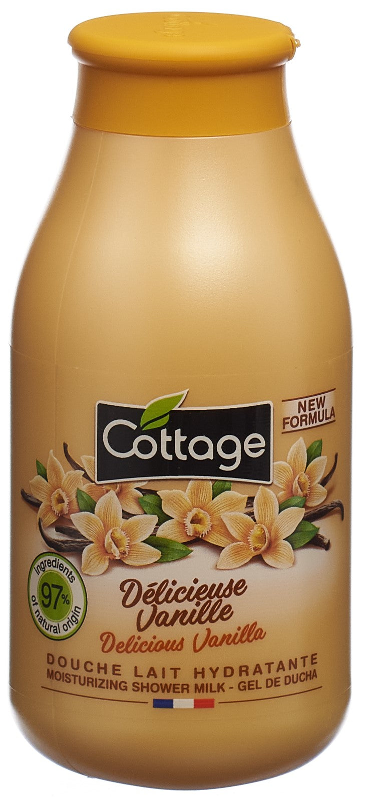 COTTAGE Douche Lait Vanille Douceur &amp; Hydratation | 250 ml