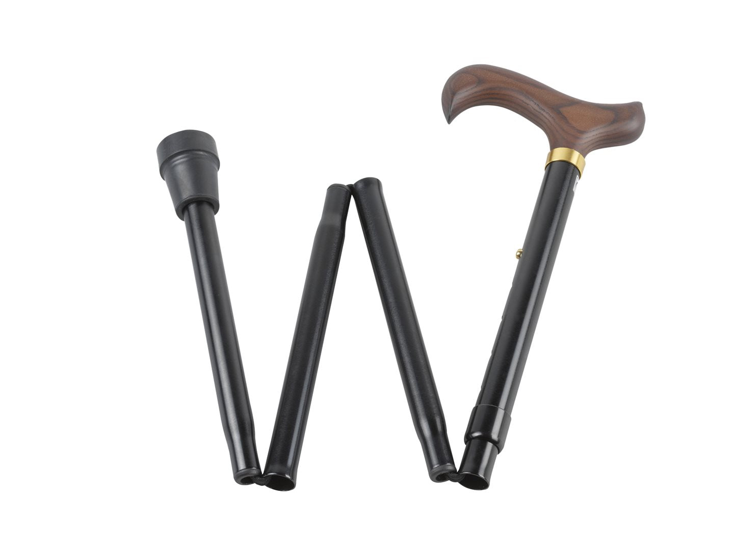 GASTROCK Canne Pliable Derby Aluminium Réglable 85-95cm Noir Confort