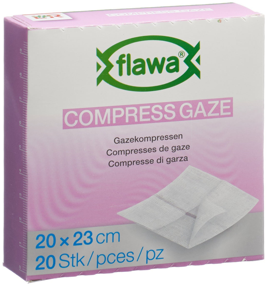 FLAWA Compresses Gaze Stériles 20x23cm | Lot de 20 Pièces