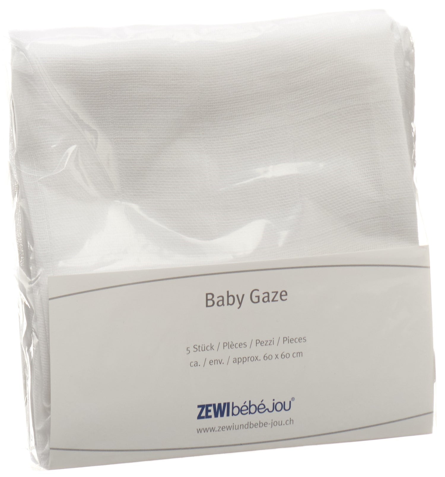 ZEWI BABY GAZE 9/7 langes 60x60cm 5 pce