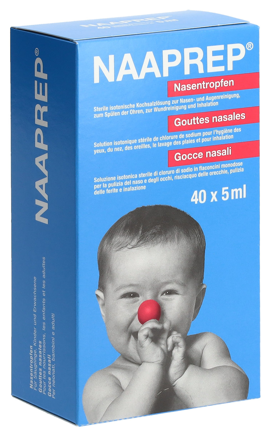 NAAPREP Gouttes Nasales Décongestionnant Apaisant | 40 x 5 ml