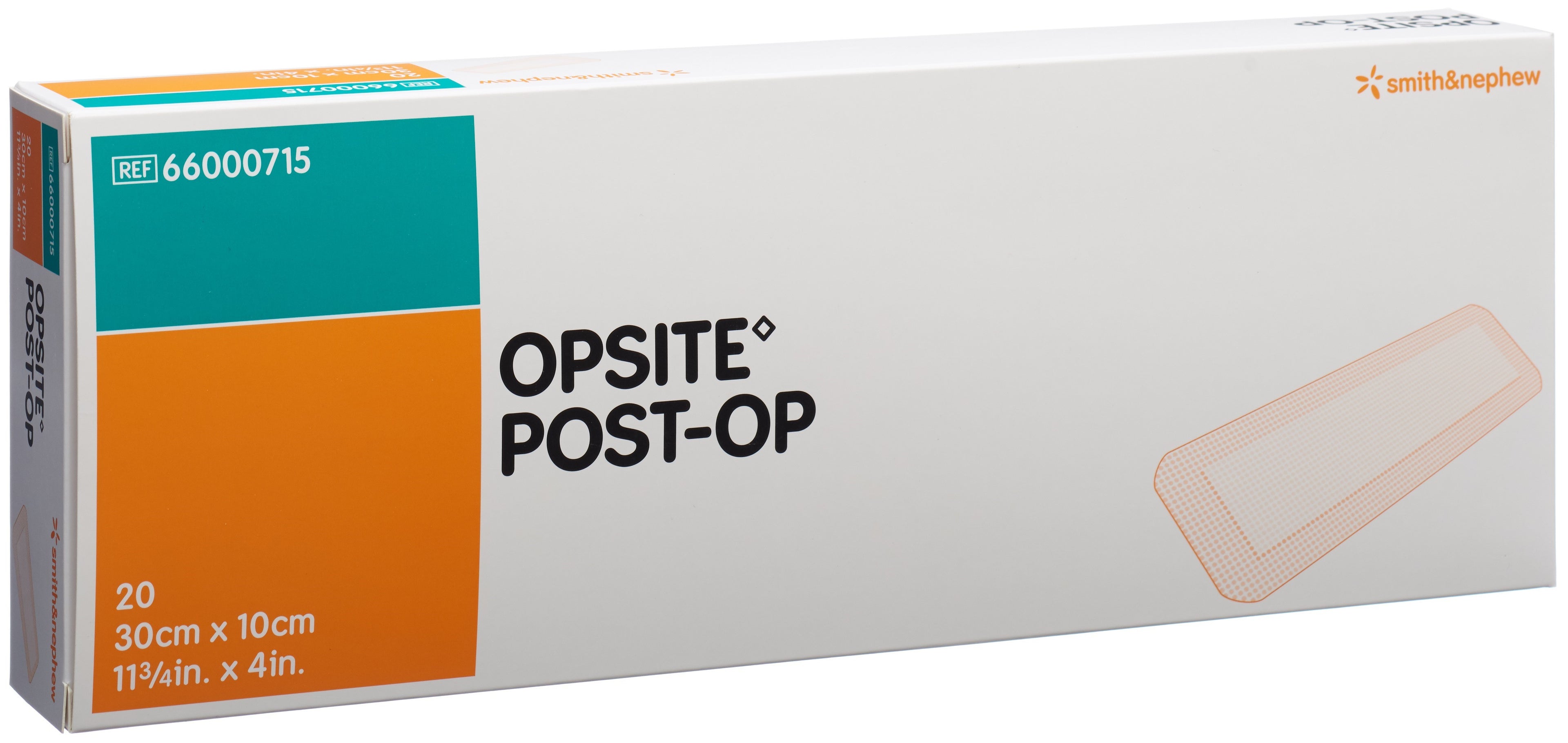 OPSITE POST-OP Pansement Film 30x10cm Stérile 20 Sachets | Soin Cicatrisation
