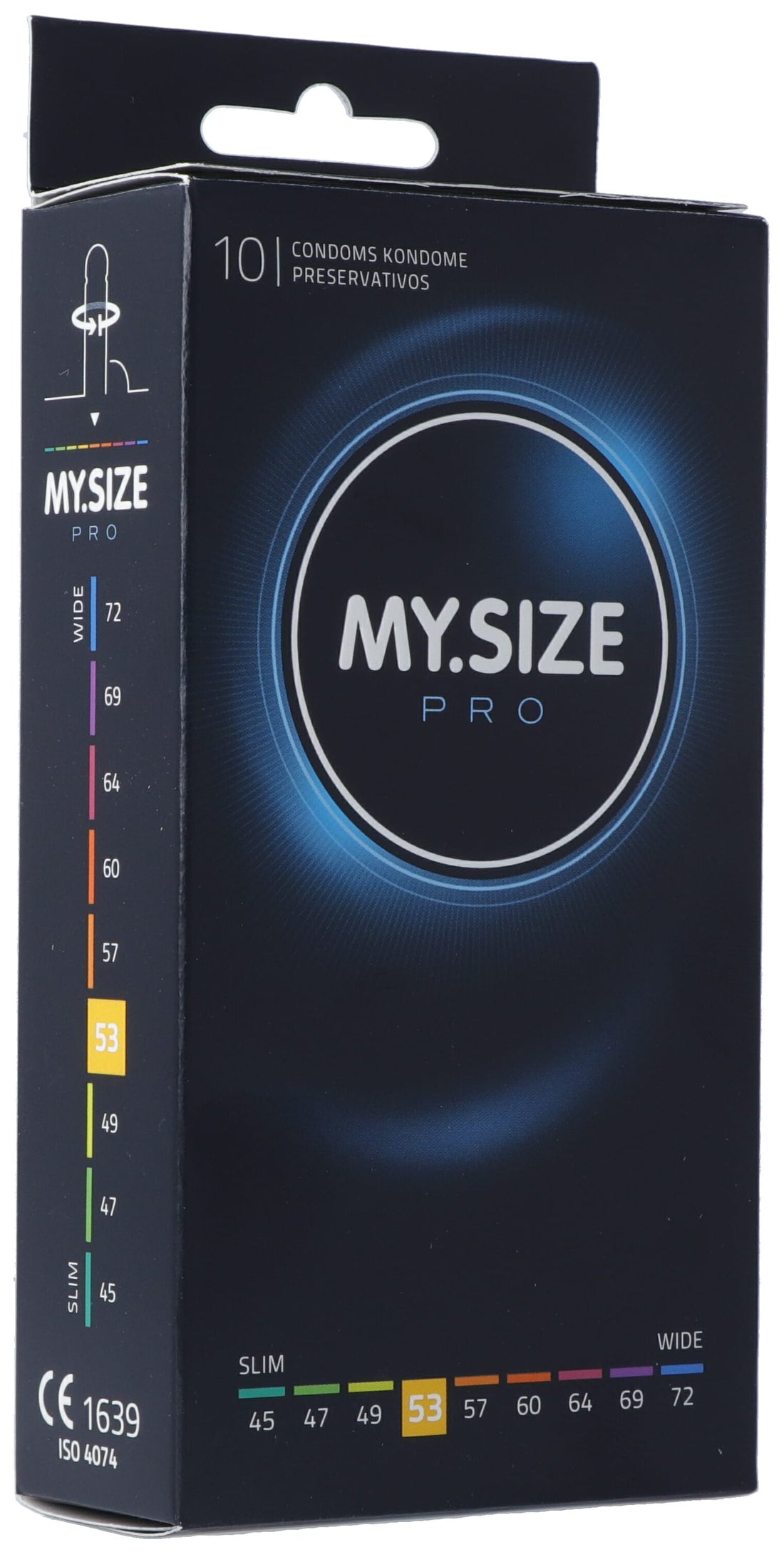 MY SIZE PRO Préservatifs 53mm Confort &amp; Sécurité | Boîte 10 Unités