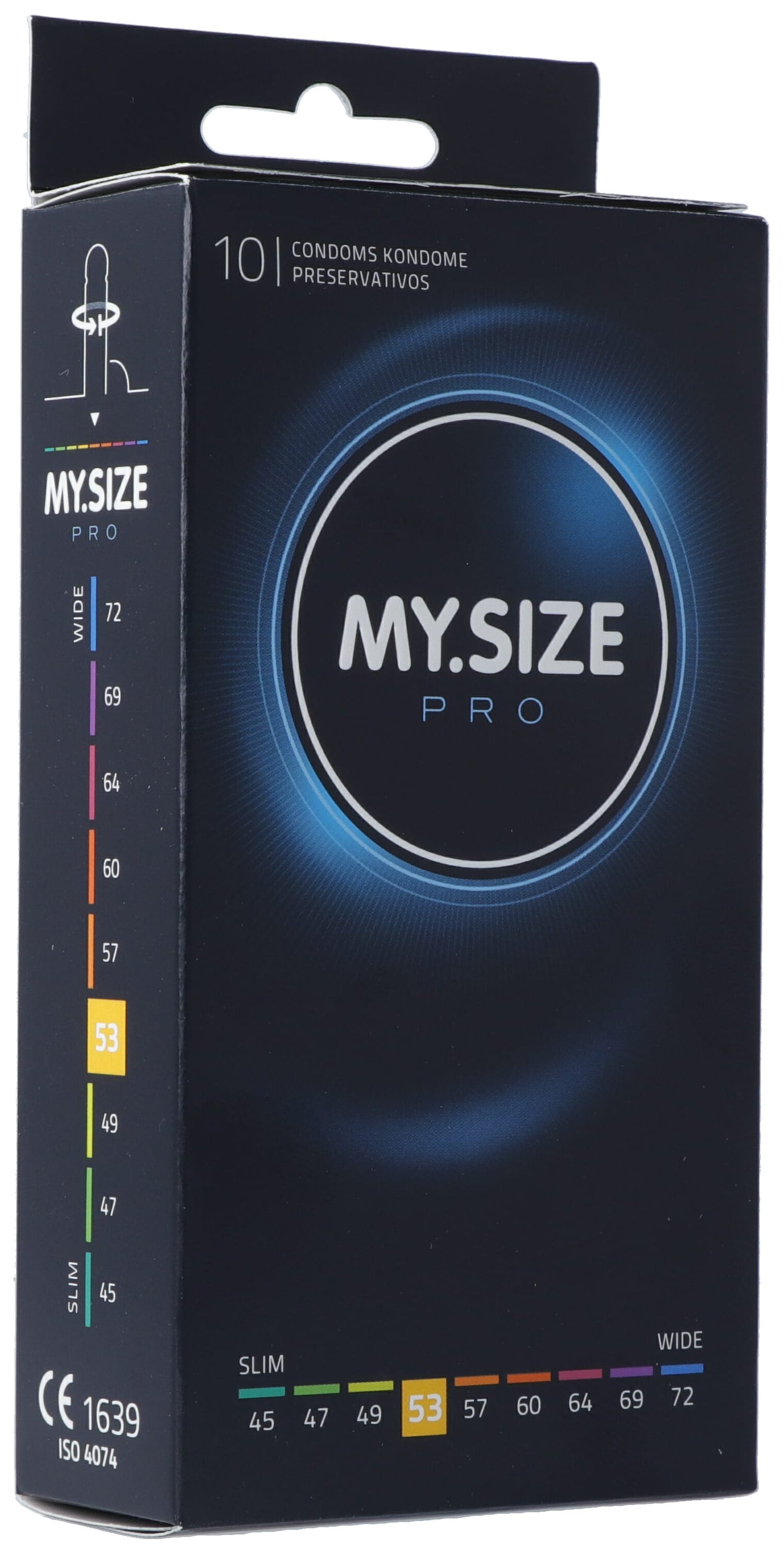 MY SIZE PRO Préservatifs 53mm Confort &amp; Sécurité | Boîte 10 Unités