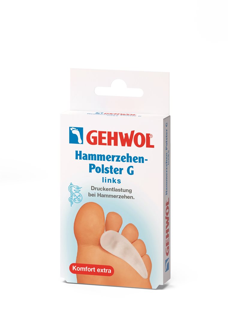 GEHWOL Coussin Orteils en Marteau G Grand Gauche | Confort &amp; Soulagement