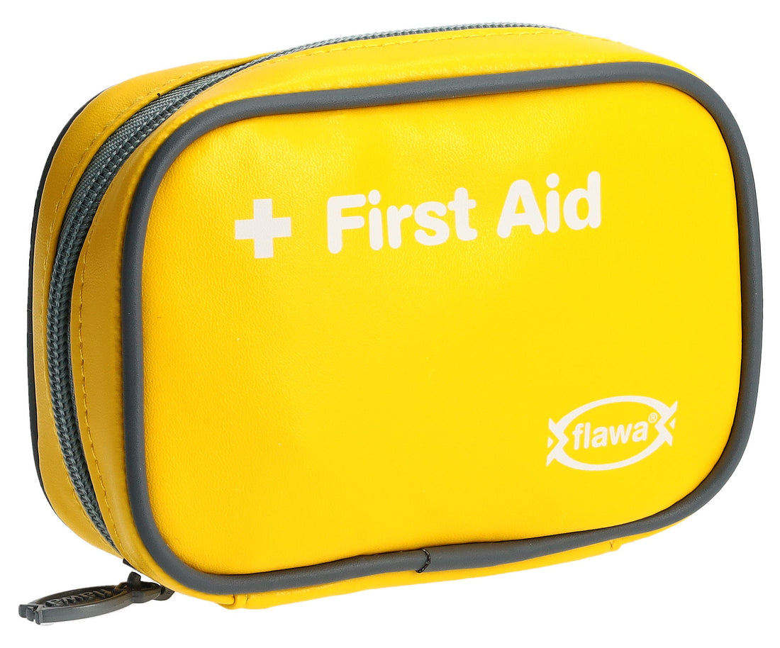 FLAWA Pharmacie de Poche Étui Jaune Clair | Kit Premiers Secours Essentiel