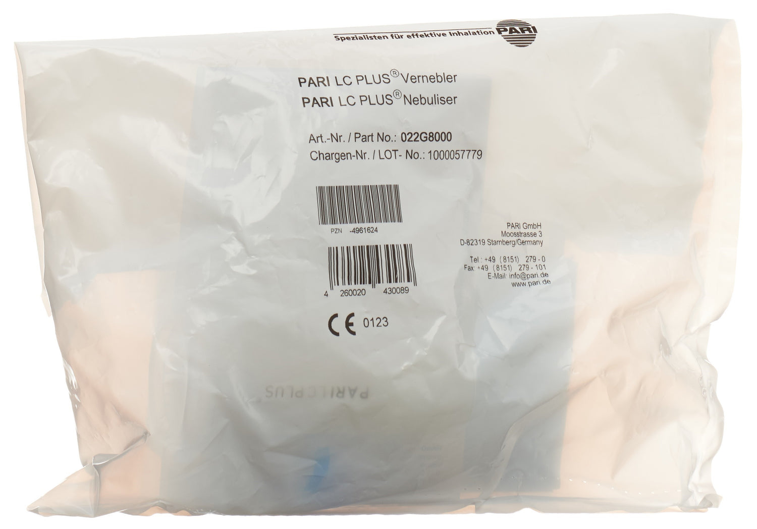 PARI LC PLUS Nébuliseur sans tube pour inhalation | Dispositif médical