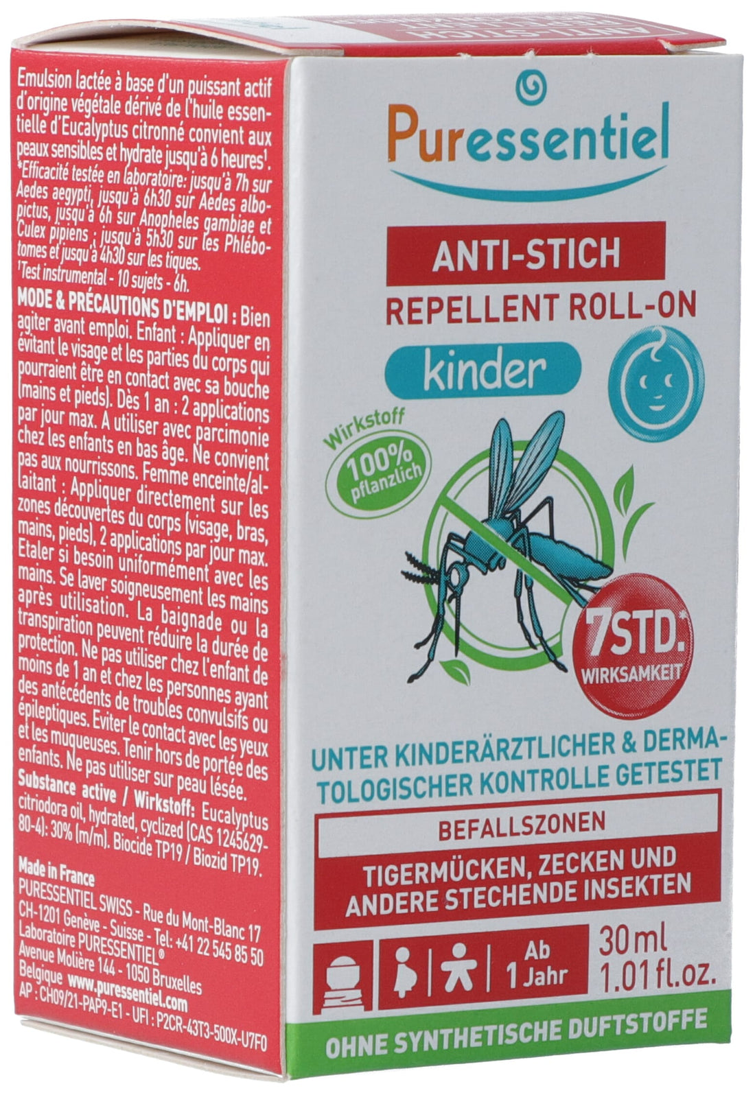Puressentiel Roller Répulsif Anti-Pique Enfant 30 ml Efficace