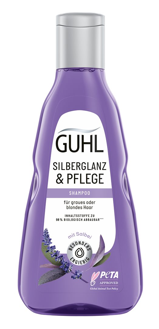 GUHL Silberglanz &amp; Pflege Shampoo Cheveux Gris &amp; Blancs | 250 ml
