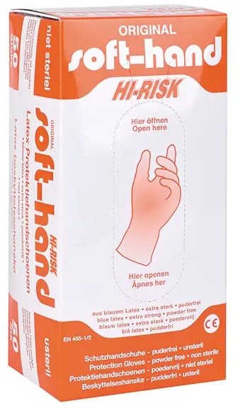 SERVOPRAX Soft-hand Hi-Risk gant S n pdr 50 pce