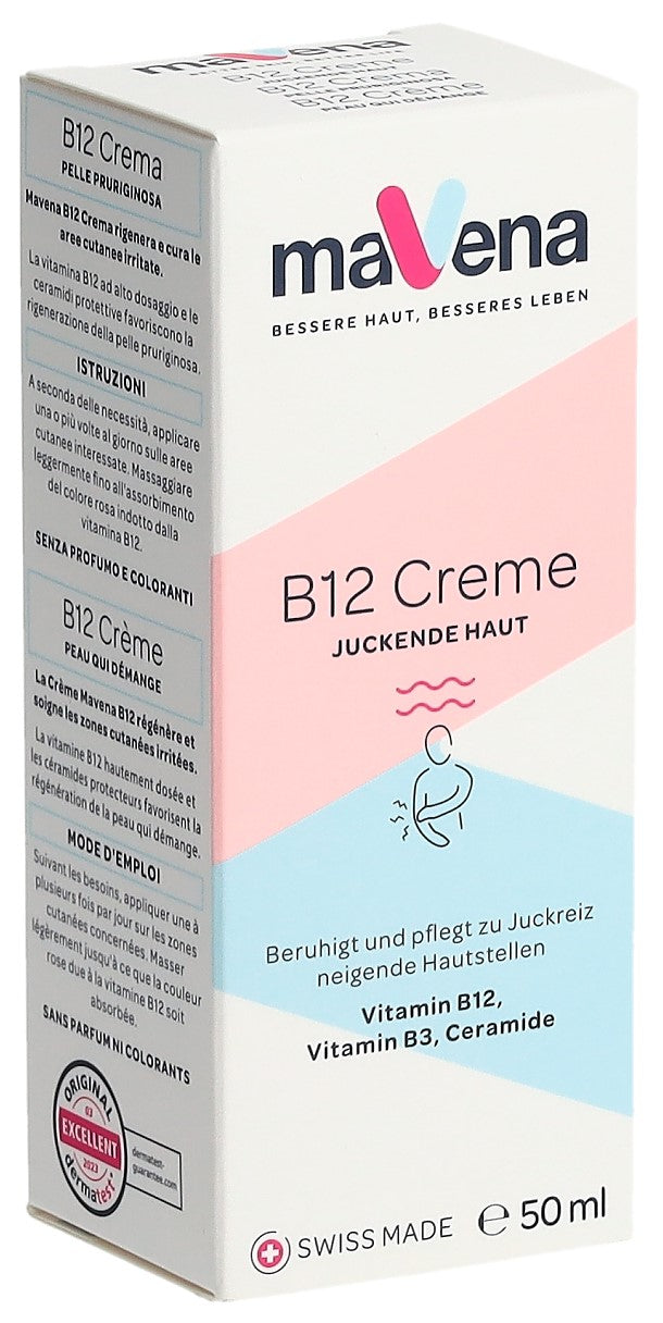 MAVENA B12 Crème Réparatrice Peau Sèche 50 ml