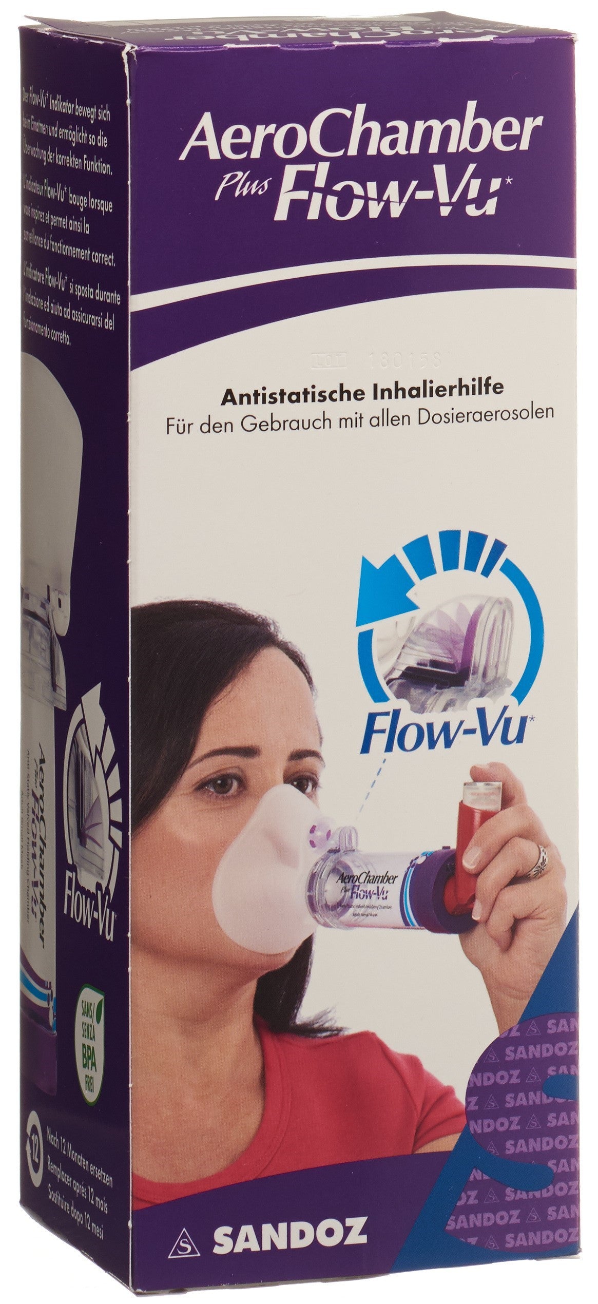 AEROCHAMBER PLUS Flow-Vu petit masque violet