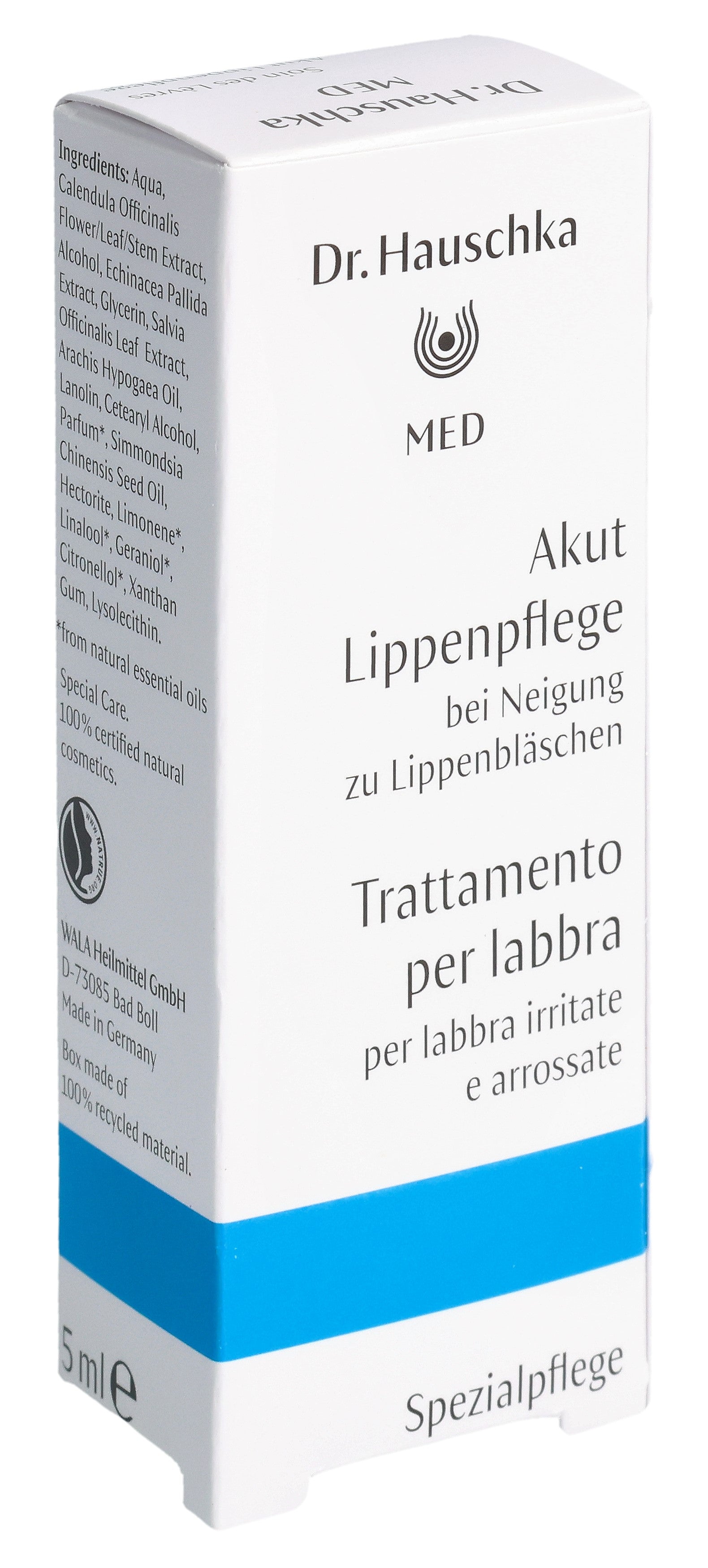 Dr. Hauschka Med Soin Lèvres Labimint 5 ml Réparateur Intense | Baume