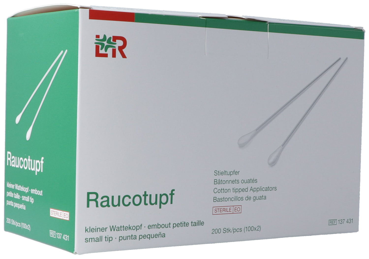 RaucoTupf Bâtonnets Coton Bois 15cm Hygiène &amp; Soins | Lot 200 Pièces