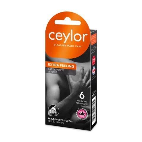 CEYLOR Extra Feeling Préservatif Sensation Intense | Lot de 6
