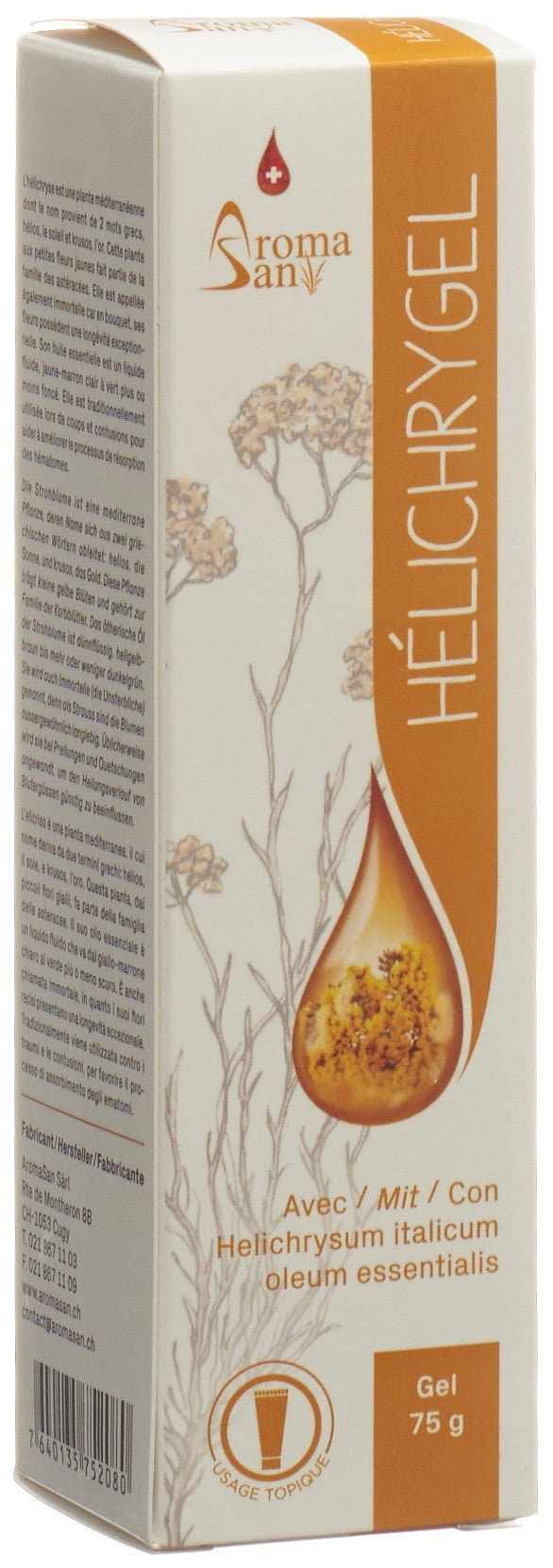 AROMASAN Hélichrygel - Soin Apaisant | Helichrysum italicum 75 g