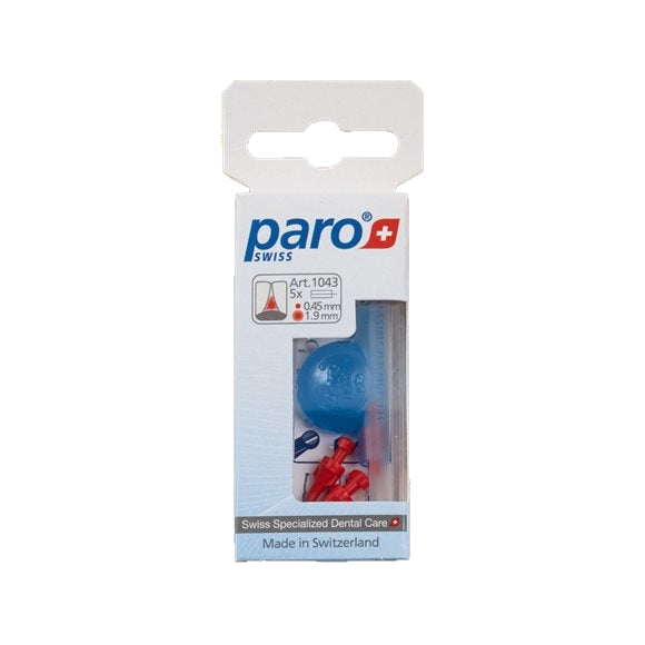 PARO Isola F Brosse Interdentaire 1.9mm Extra-Fine Blanche Cylindrique 5 Pcs