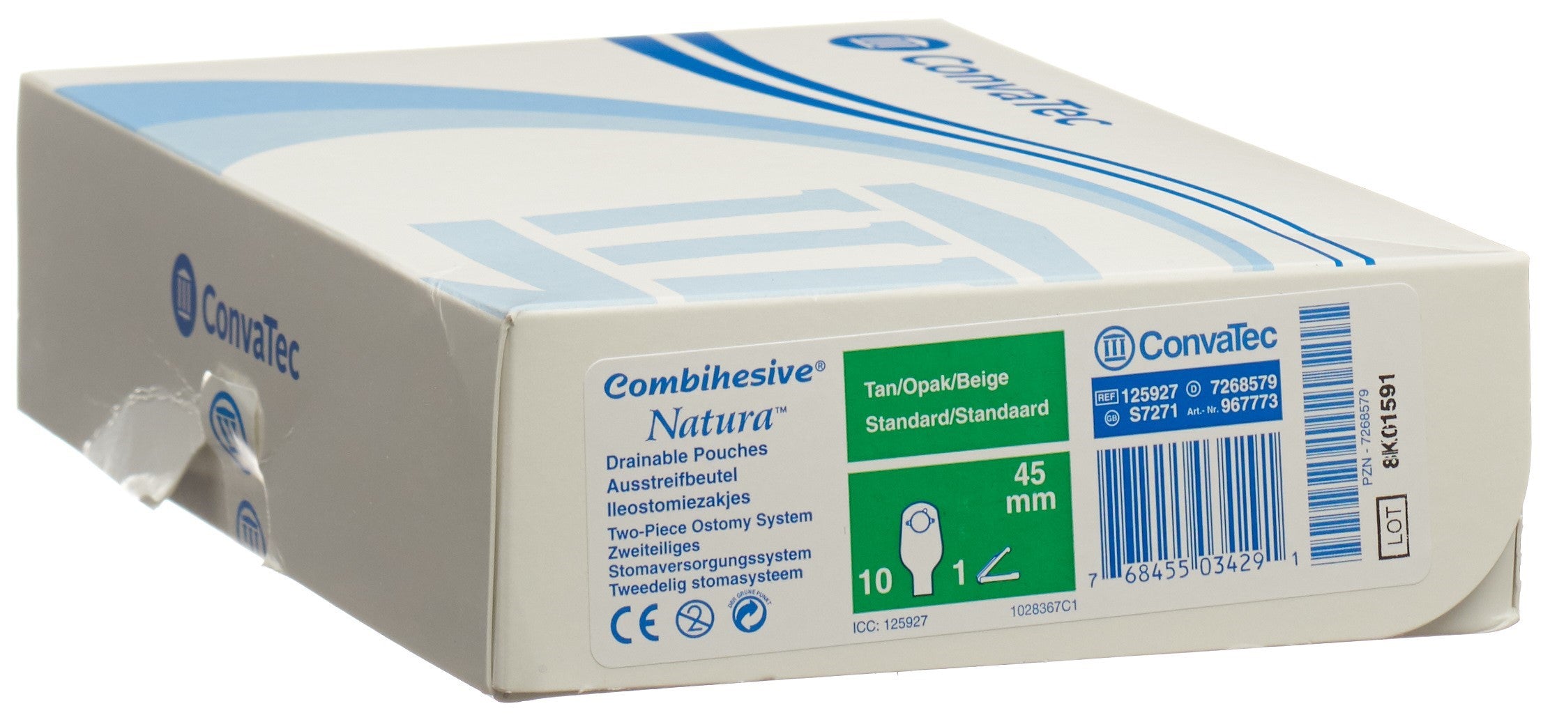 NATURA Poche Ileo Standard Opaque 45mm | 10 Pièces Confort