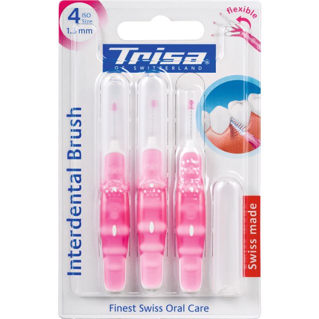 TRISA Brossettes Interdentaires ISO 4 1.3mm Nettoyage Profond | Lot de 3
