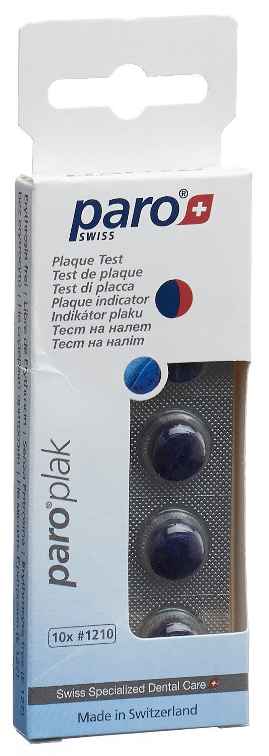 PARO PLAK Révélateur Plaque Rouge/Bleu | 10 Pièces