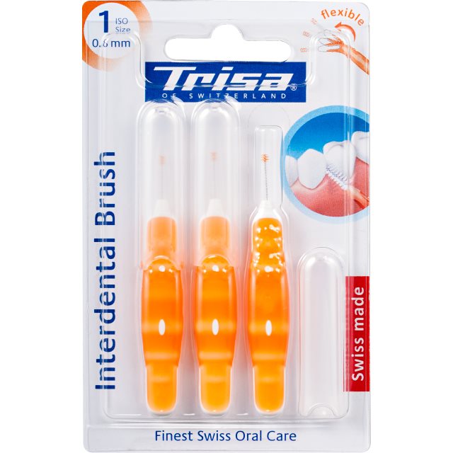 TRISA Brossettes Interdentaires ISO 1 0.8mm Nettoyage Profond 3 Pièces