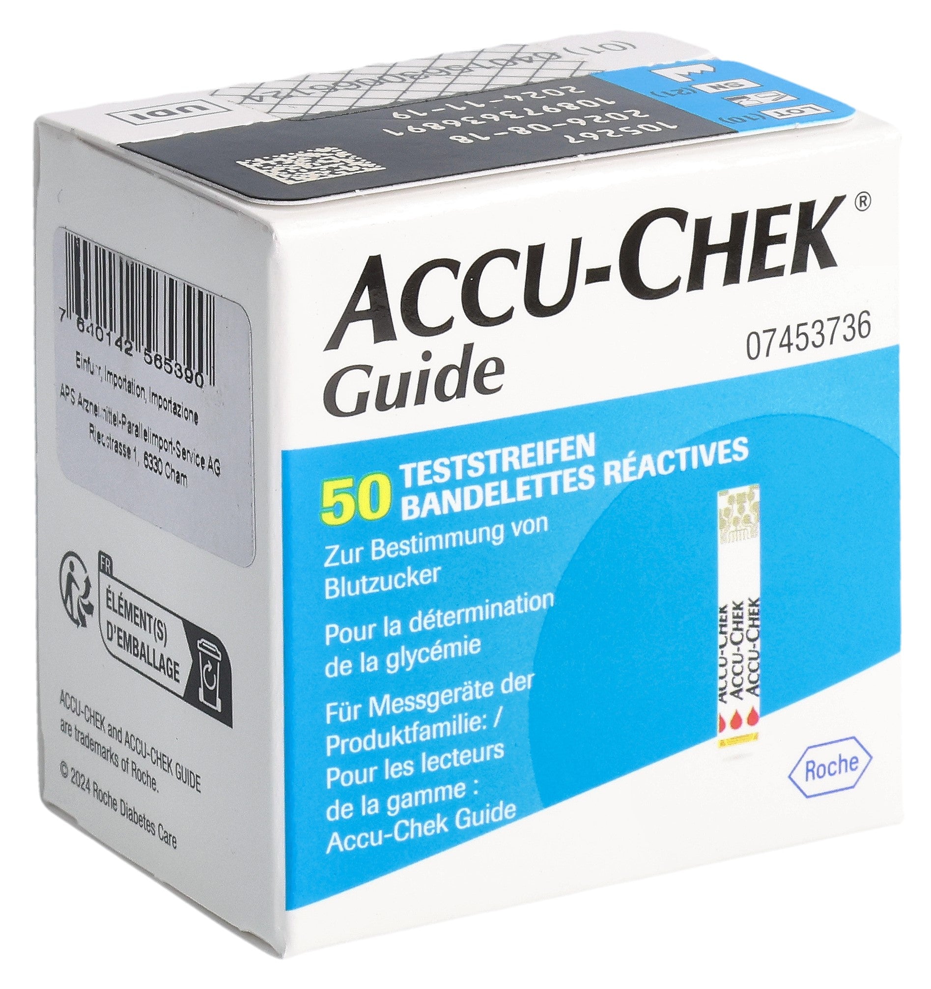 ACCU-CHEK (IP-APS) Guide bandelettes 50 pce