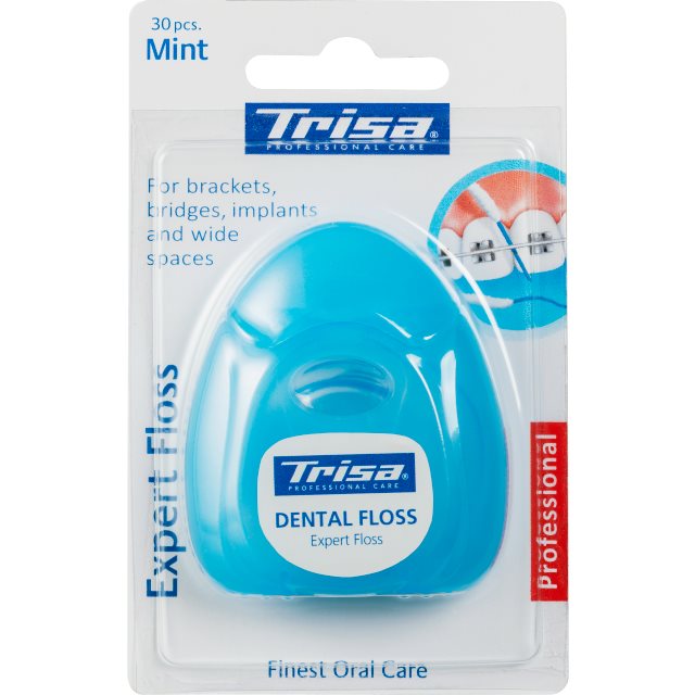 TRISA Expert Fil Dentaire 30 Pièces | Nettoyage Profond