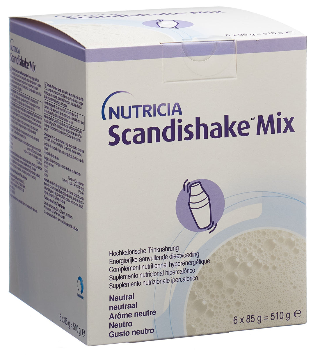 SCANDISHAKE Protéines Neutre 6 Sachets 85g | Complément Alimentaire