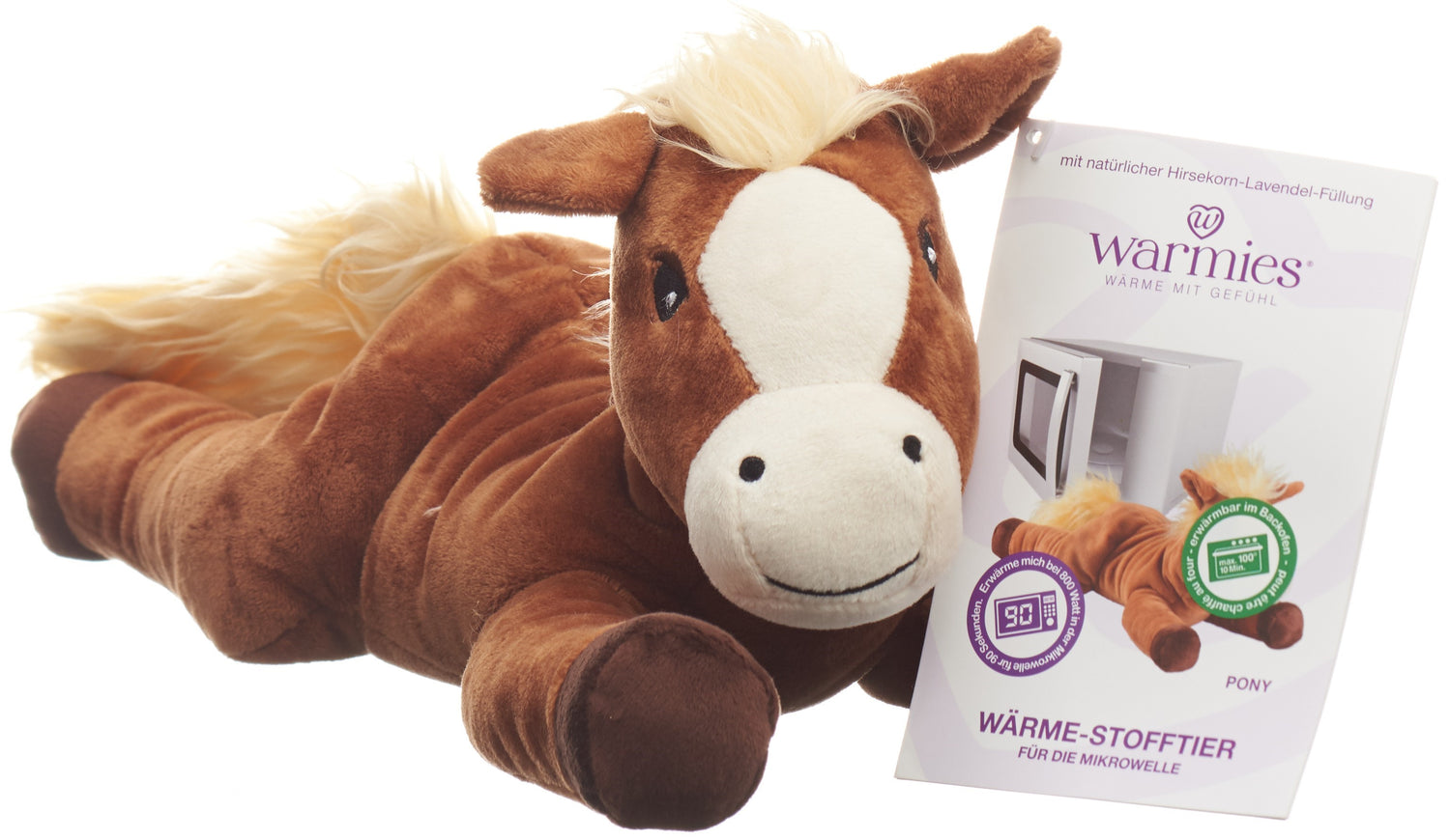 WARMIES peluche réchauffante poney