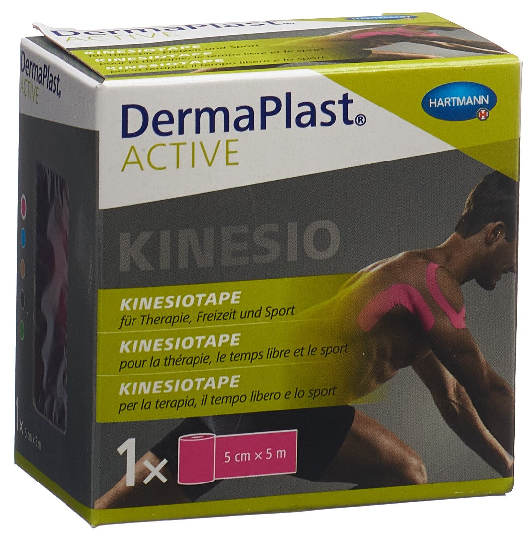 DERMAPLAST Kinesiotape Active Rose 5 cm x 5 m | Soutien Musculaire