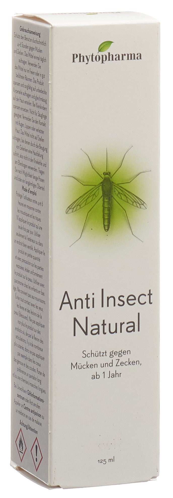 Phytopharma Anti Insect Spray Naturel 125 ml Protection Efficace