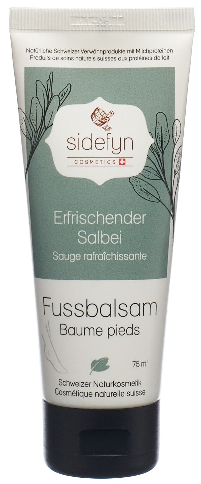 SIDEFYN Baume Pieds Sauge Rafraîchissante 75 ml | Soin Apaisant