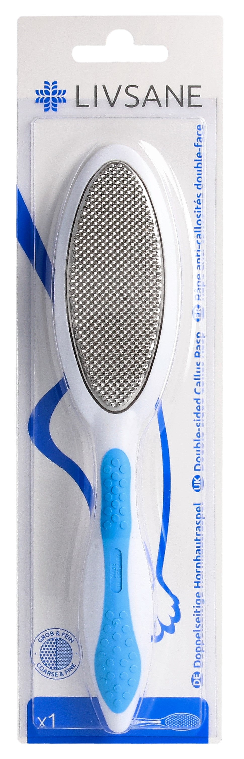 LIVSANE Râpe Anti-Callosités Double Face Douce | Soin Pieds