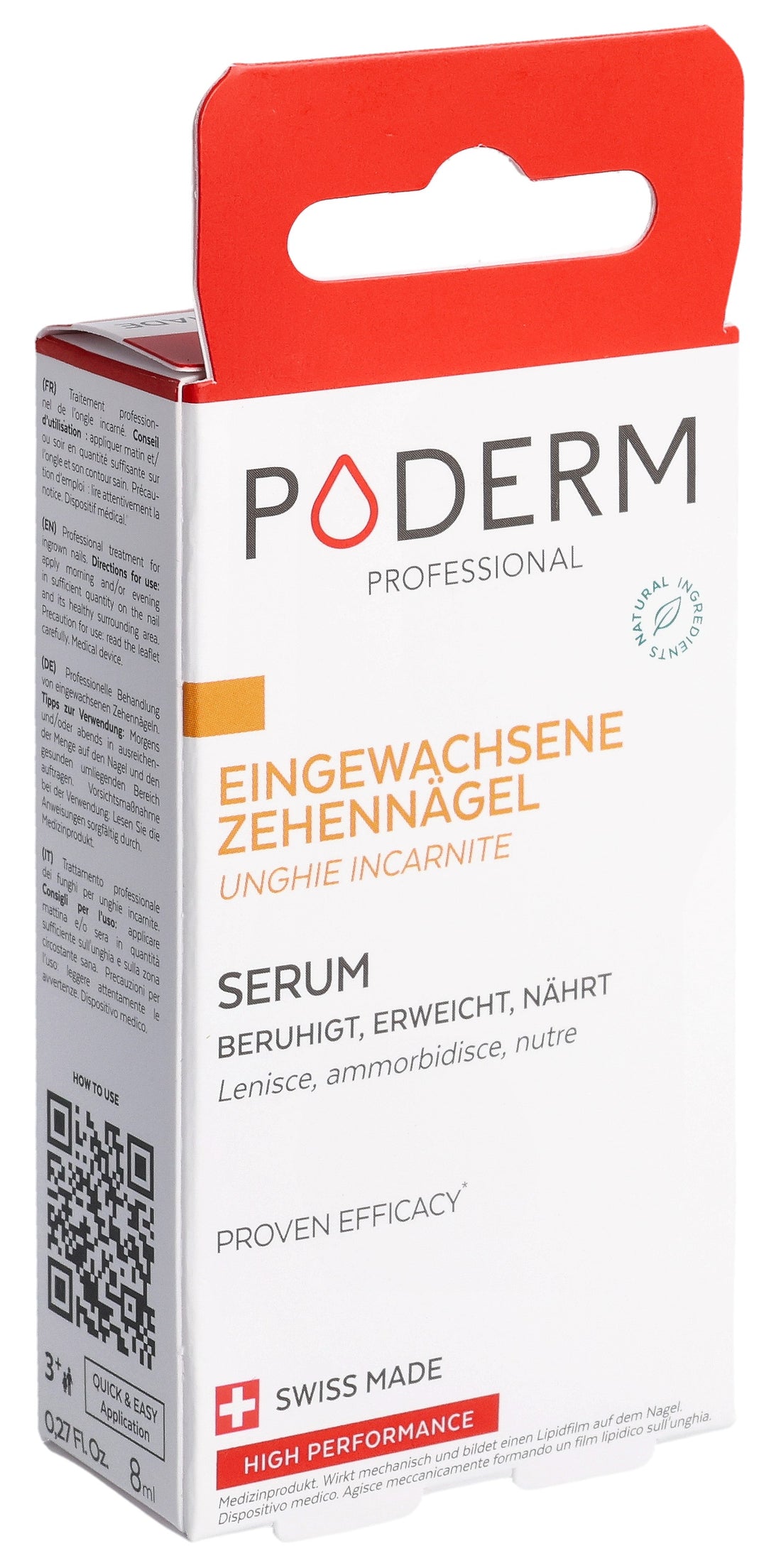 PODERM Huile Sérum Ongles Apaisante 8 ml | Soin Réparateur