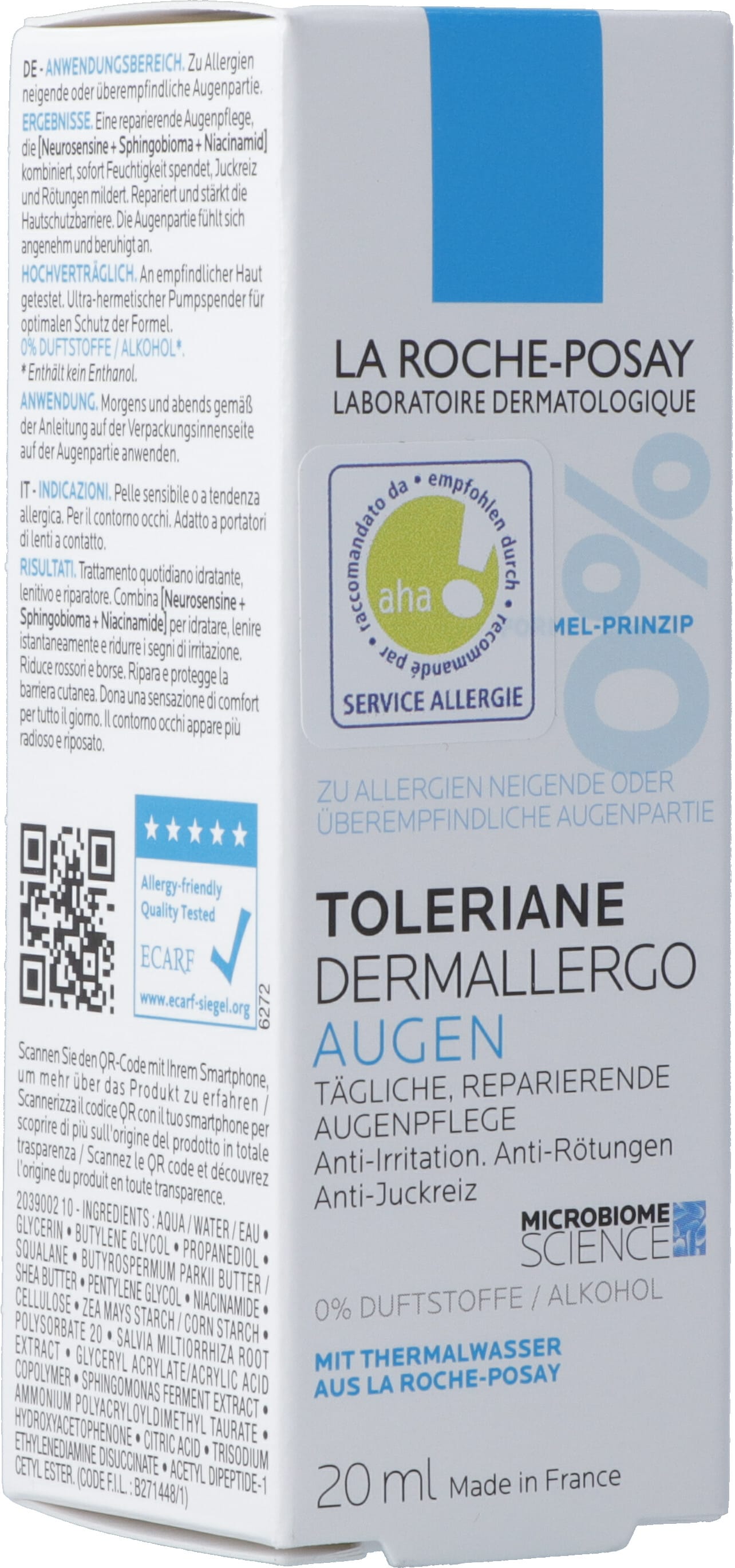 La Roche-Posay Toleriane Dermallergo Soin Yeux Apaisant | 20 ml