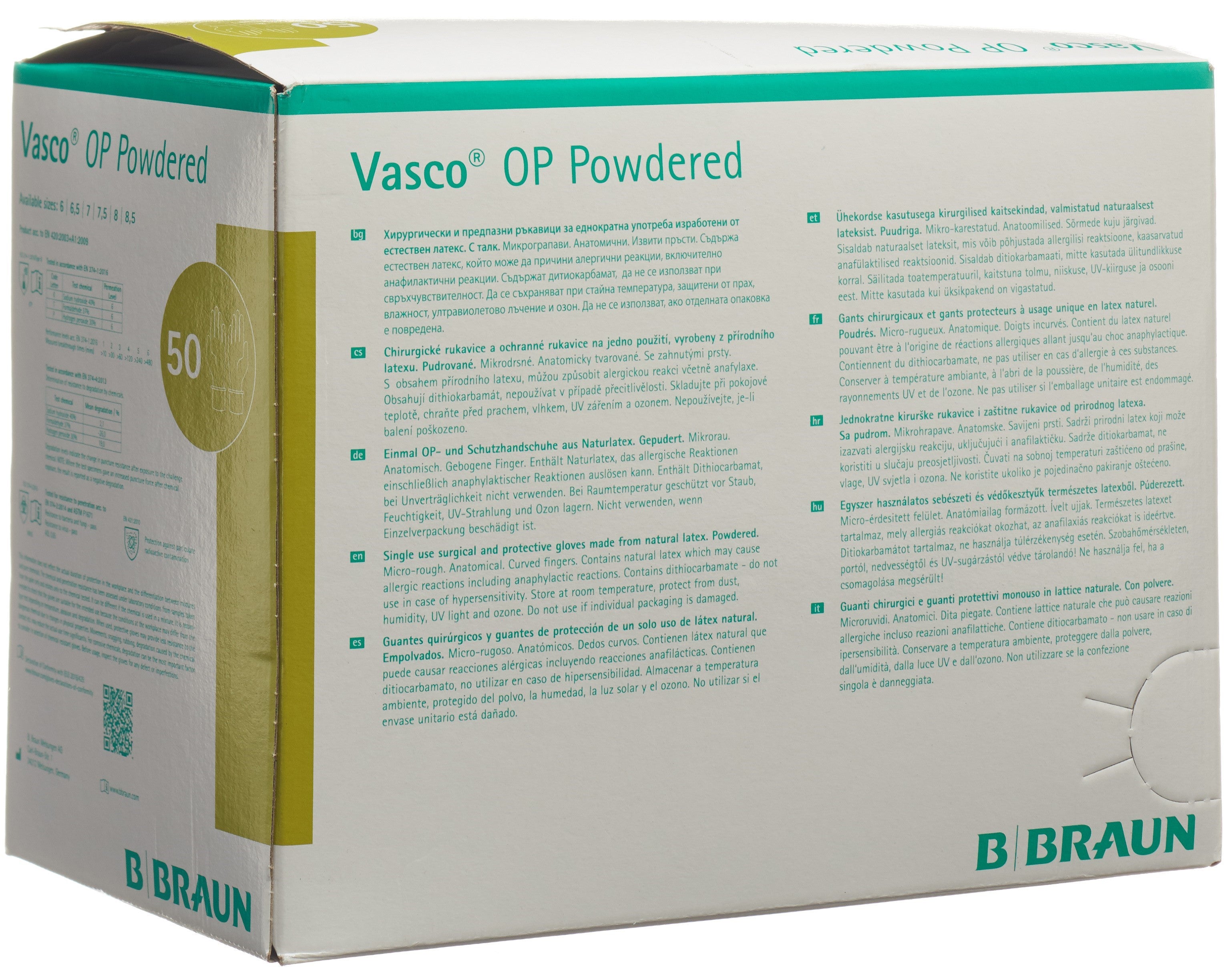 VASCO OP Powdered Gr7.5 50 paire