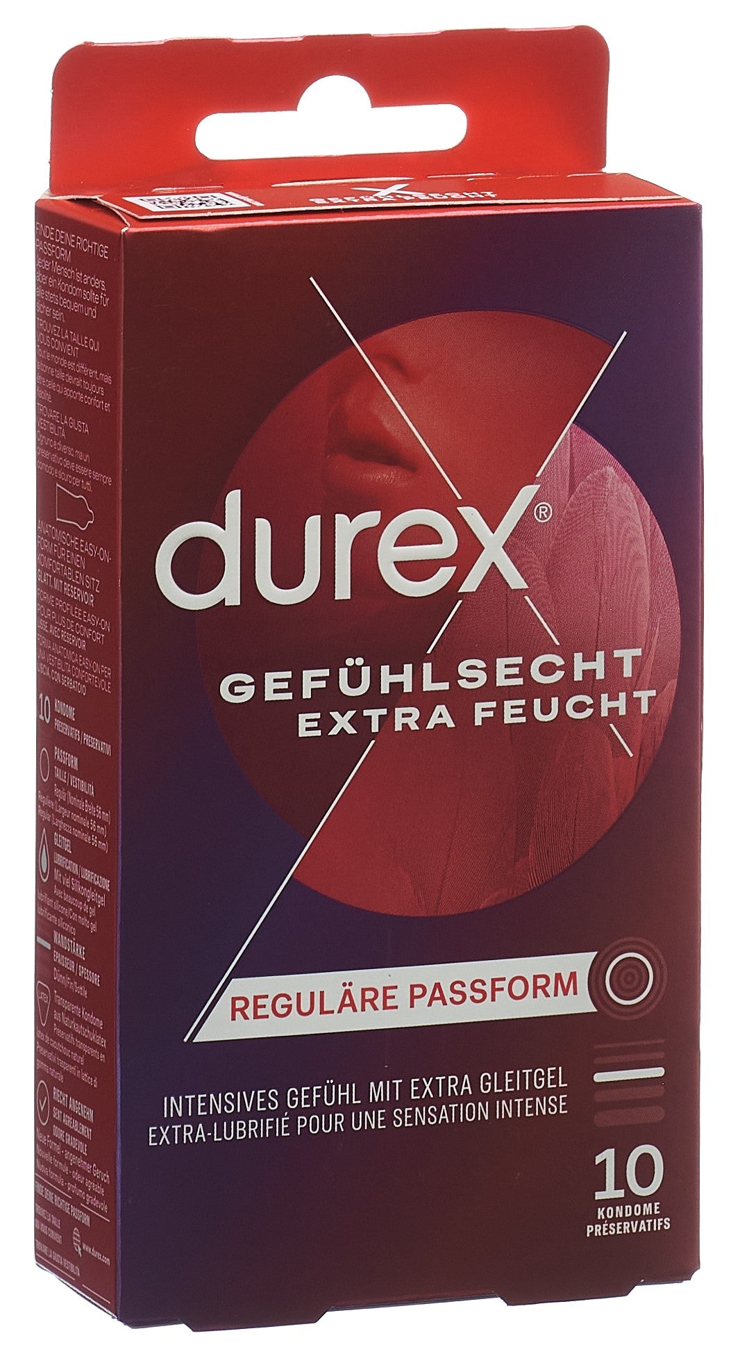 Durex Préservatifs Sensoriel Extra Lubrifiés 10 Pièces | Plaisir Intense